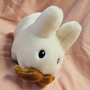 Kozik x Kidrobot Plush White Labbit Brown Mustache Bunny Rabbit Stuffed Animal